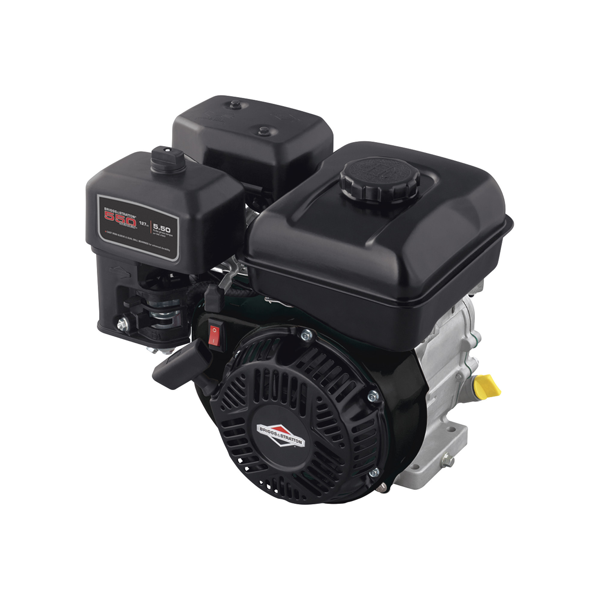 Briggs & Stratton 550 Series Horizontal OHV Engine, 127cc, Threaded 5/8in. dia. x 2 27/64in.L Shaft, Model# 83132-1036-F1